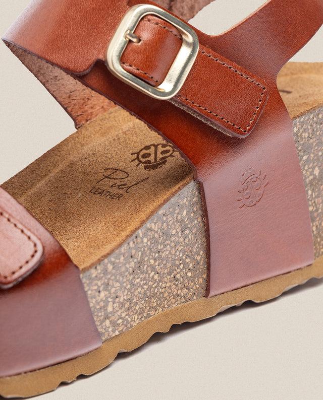 yokono Sandalia cuña Bari 301 marrón Oferta exclusiva