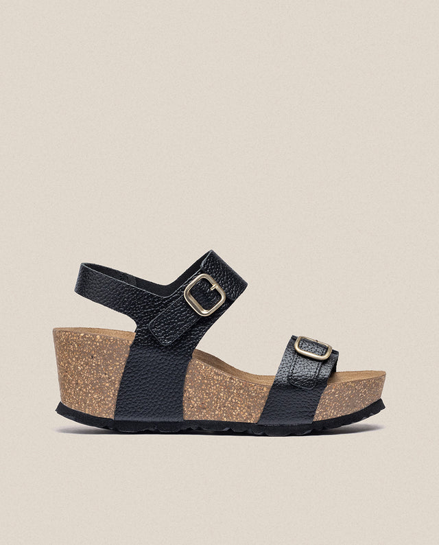yokono Sandalia cuña Bari 301 negro Última moda