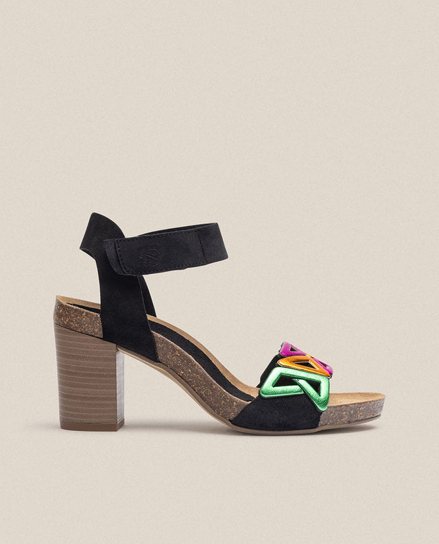 yokono Sandalia de tacón Ponza 007 negro Ofertas de temporada