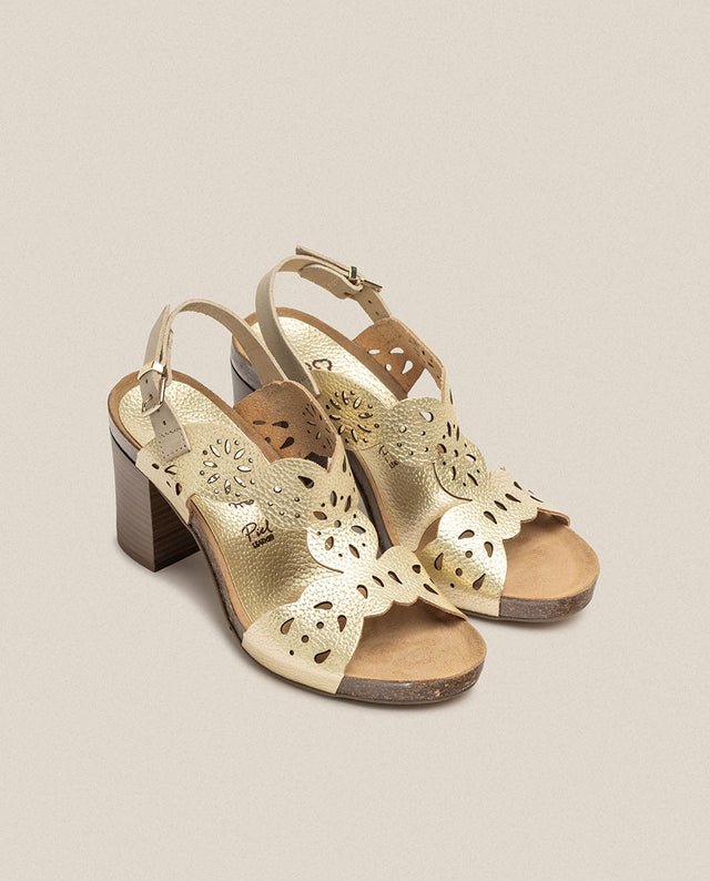 yokono Sandalia de tacón Ponza 006 dorado Ofertas especiales