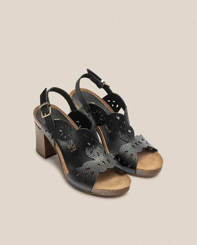 yokono Sandalia de tacón Ponza 006 negro Rebajas de fin de temporada