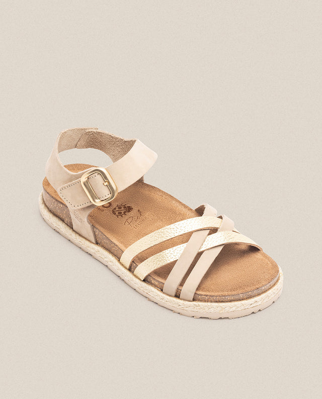 yokono Sandalia plana Arena 001 beige Ofertas