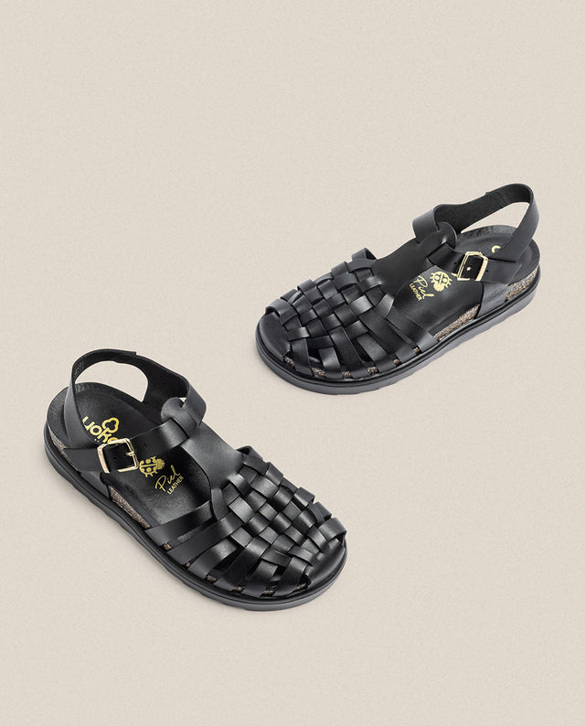 yokono Sandalia de plataforma Tunez 017 negro Gran oferta