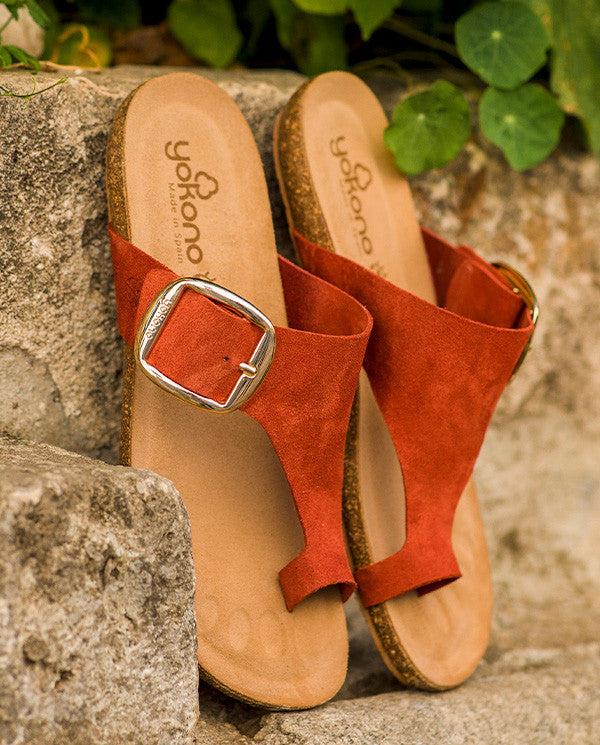 yokono Sandalia plana Ibiza 205 naranja Grandes descuentos
