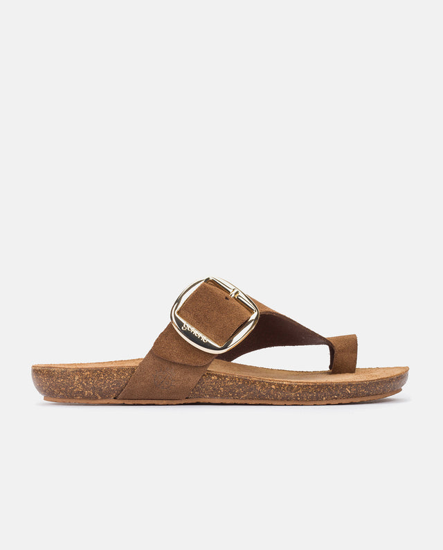 yokono Sandalia plana Ibiza 205 marron Liquidación