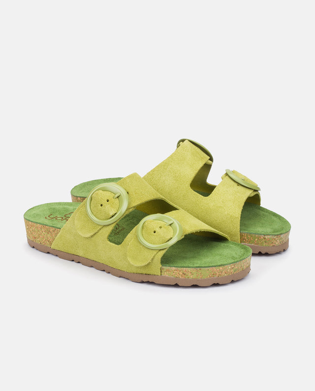 yokono Sandalia plana Rolan 700 verde En oferta