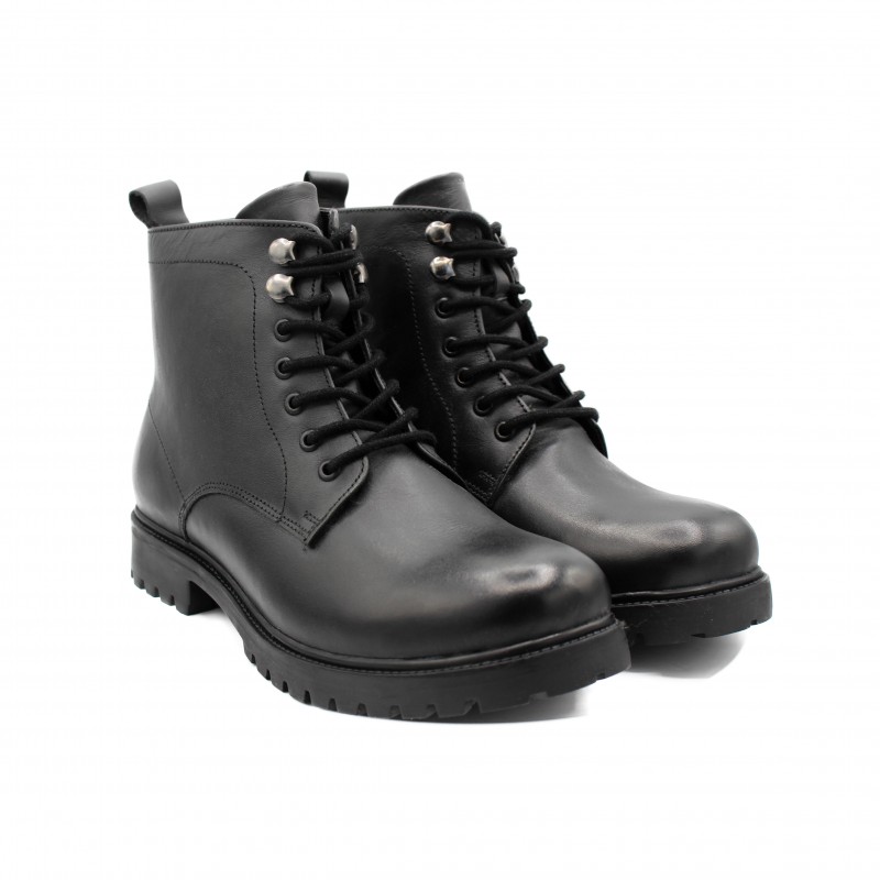 zerimar shoes Botas con suela track de piel con cordones estilo militar COMPRAR AHORA