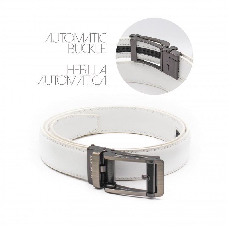 zerimar shoes Cinturón de piel con hebilla automatica de 3 cm modelo GOZAG Grandes descuentos