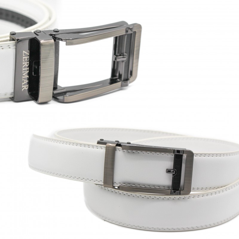 zerimar shoes Cinturón de piel con hebilla automatica de 3 cm modelo GOZAG Grandes descuentos