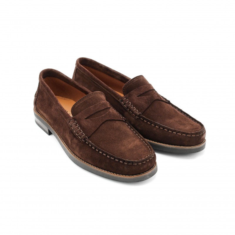 zerimar shoes Mocasines de piel de serraje modelo GLAMO Liquidación