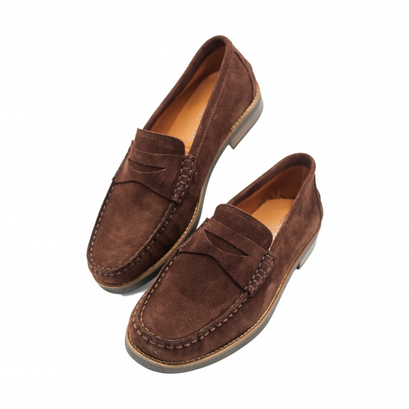zerimar shoes Mocasines de piel de serraje modelo GLAMO Liquidación
