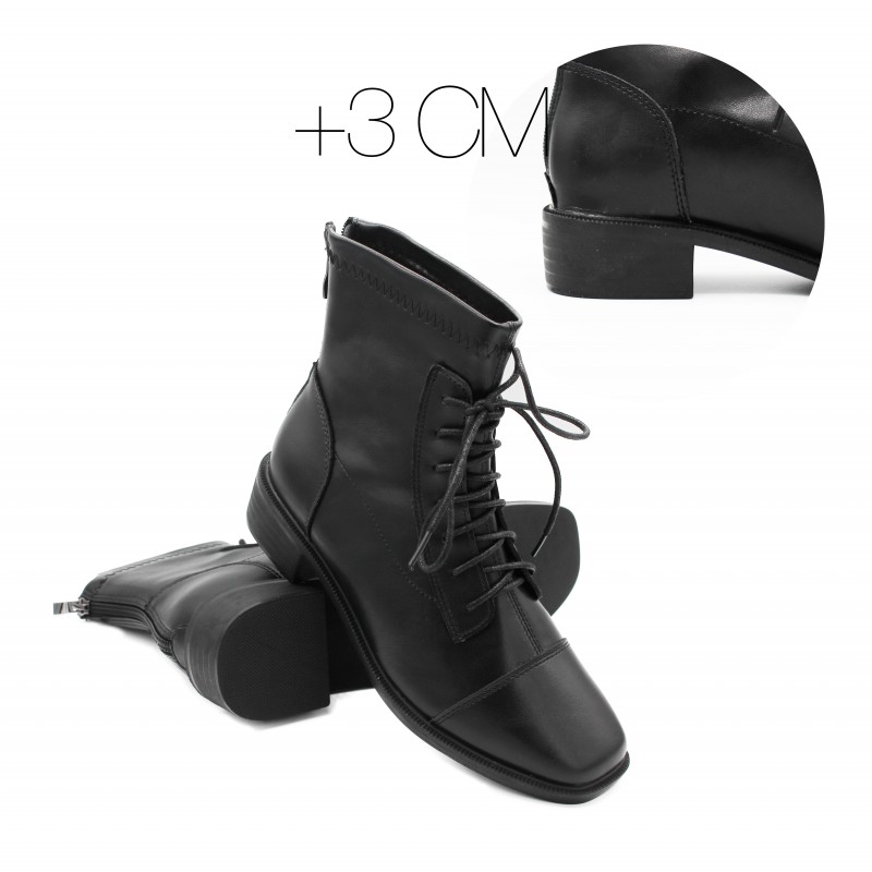 zerimar shoes Botas de cordones con punta cuadrada modelo LIBBY Precios de Black Friday