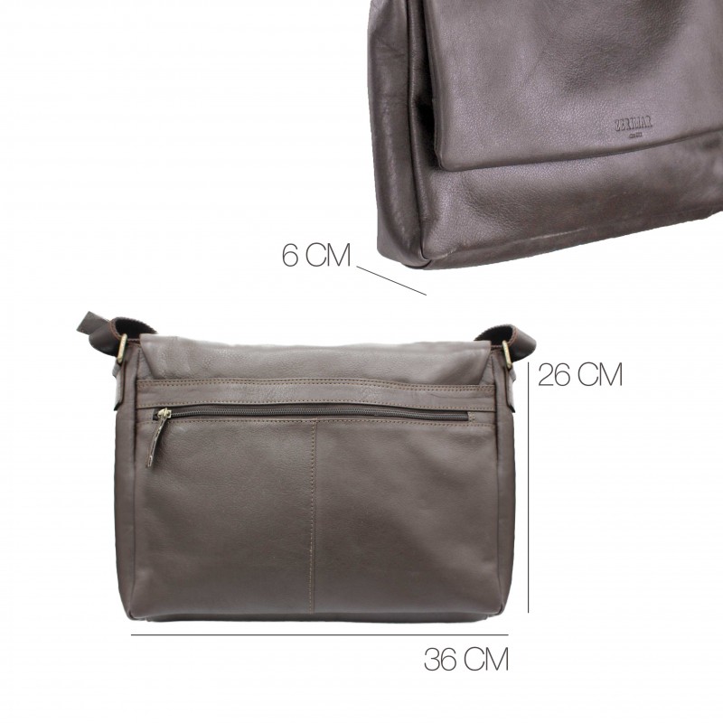 zerimar shoes Maletín de piel multiespacio 26x36x6 cm VALS En oferta