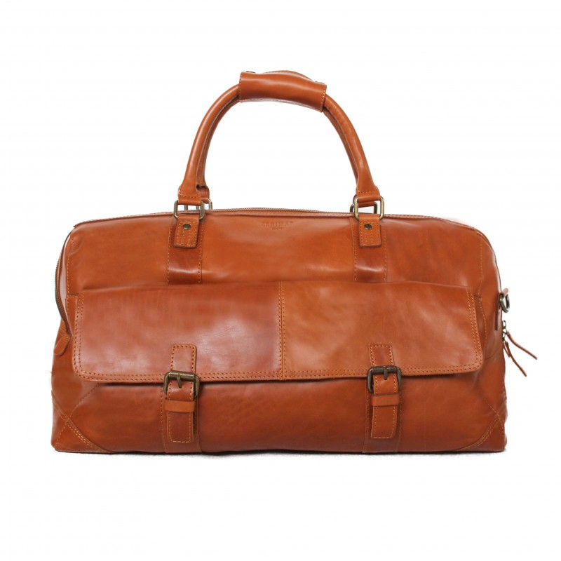 zerimar shoes Bolso de piel grande de viaje 28x49x24 cm DECOX
