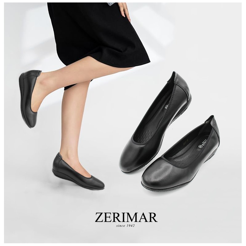 zerimar shoes Zapato de Piel Profesional para Oficina y Eventos - tacón 2 5 cm Ofertas de temporada