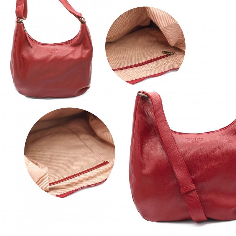 zerimar shoes Bolso de piel con cremallera 22x19x8 cm MINE Devoluciones gratuitas