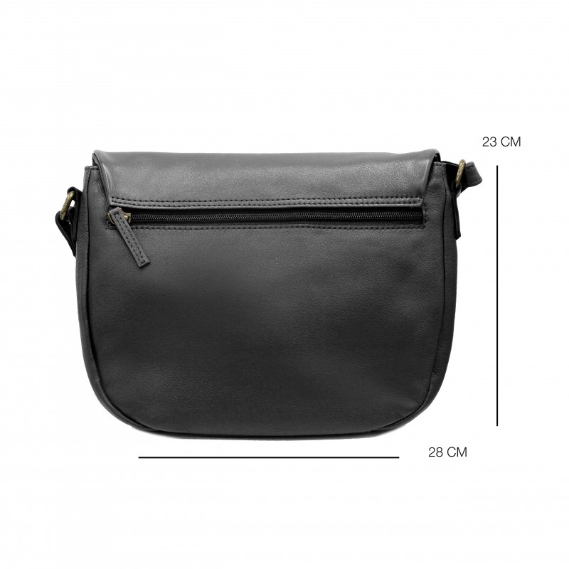 zerimar shoes Bolso de solapa de piel 23x28x5 cm CORDE 2025