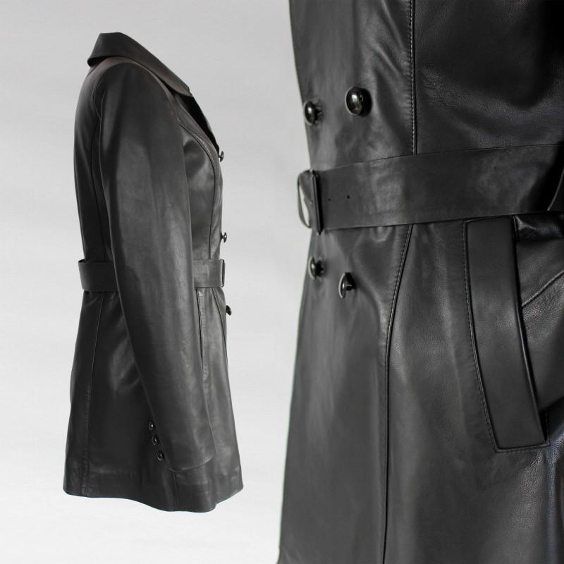 zerimar shoes Gabardina corta con botones modelo MESSHO Outlet