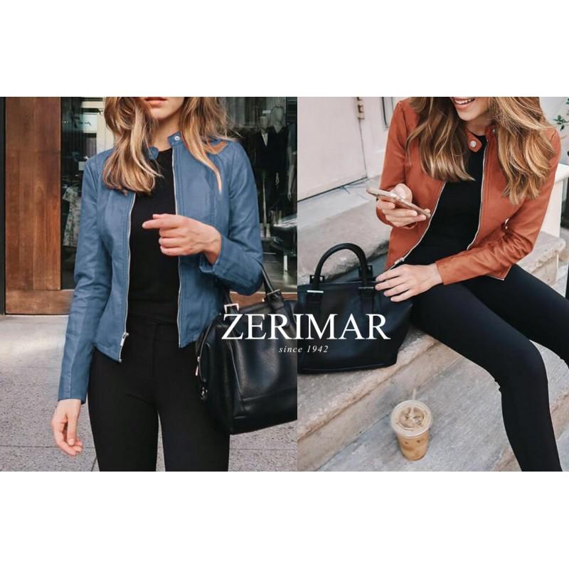 zerimar shoes Chaqueta de piel con cremallera modelo CANAZEI Rebajas