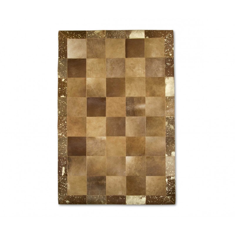 zerimar shoes Alfombra Patchwork Piel de Vaca EARTH - Varias medidas