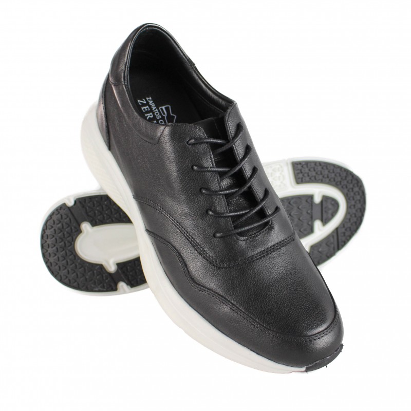 zerimar shoes Zapatos de piel con alzas interiores +7 cm modelo OLVIO