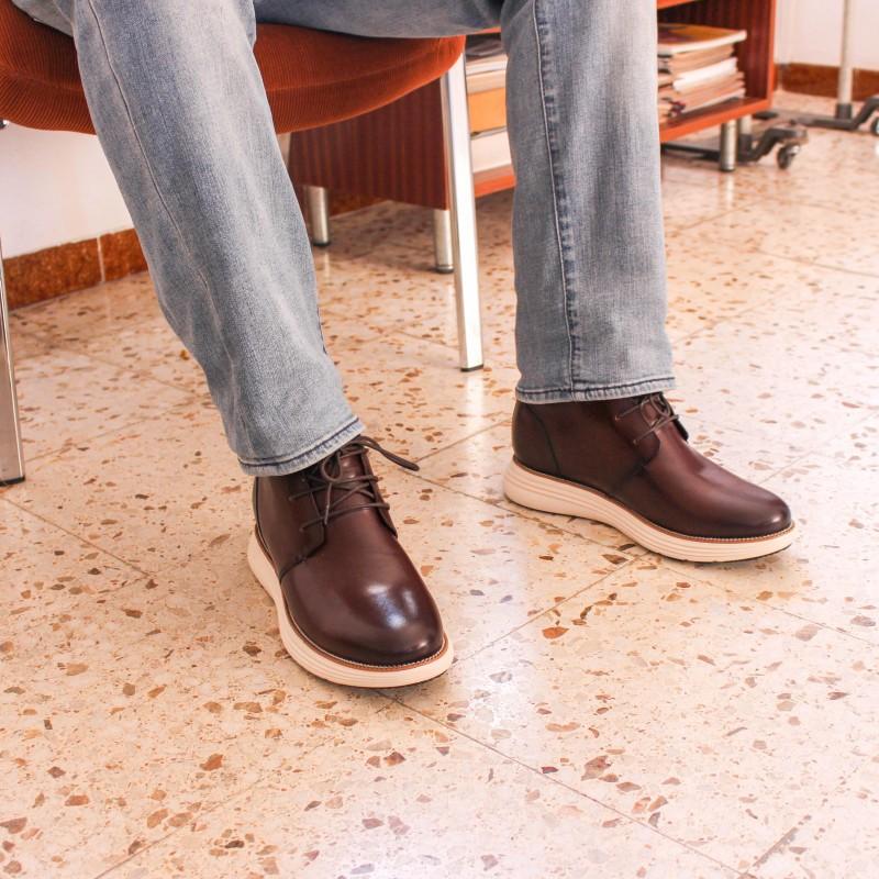 zerimar shoes Botines de piel con alzas interiores +7 cm modelo SEYMOUR Rebajas online