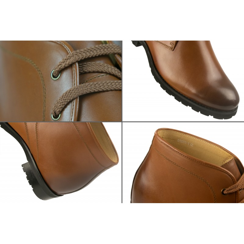 zerimar shoes Botas de piel de vestir con alzas de 7 5 cm para hombre Envío gratis