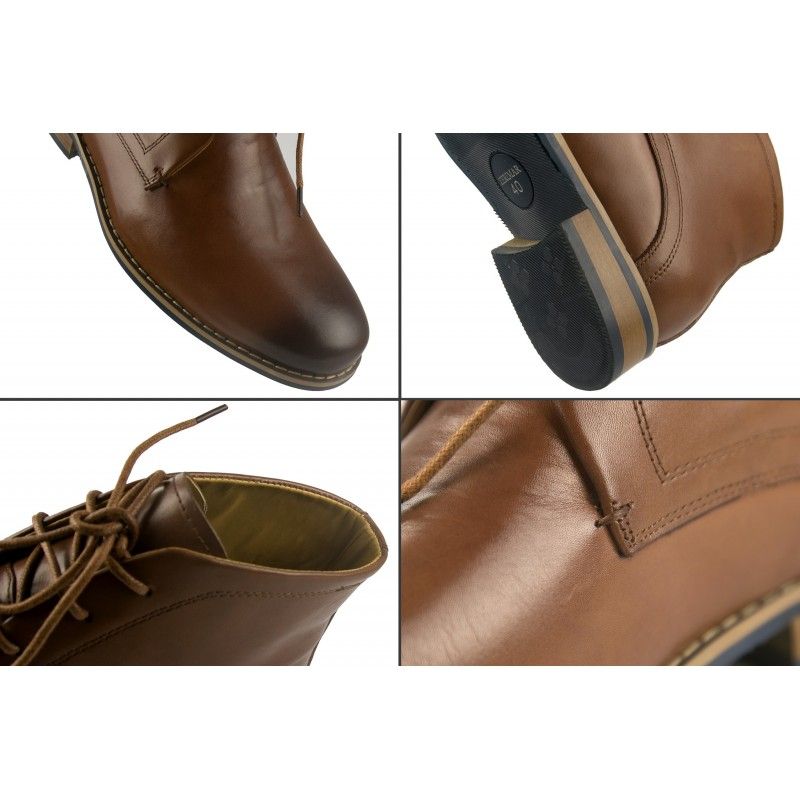zerimar shoes Botas de vestir de piel con alzas que aumentan la altura 7 cm Oferta especial de fábrica