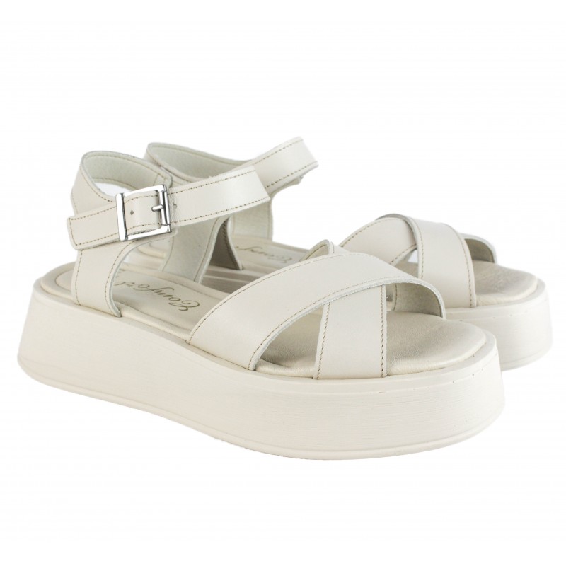 zerimar shoes Sandalias de piel con plataforma modelo NFT Liquidación
