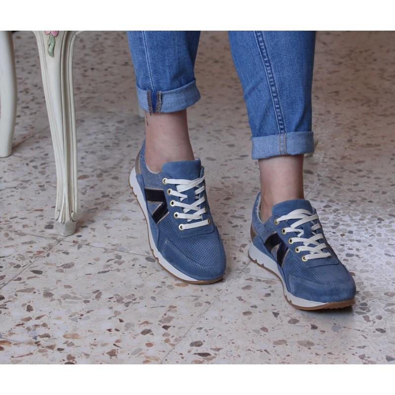 zerimar shoes Sneakers de piel combinados modelo FARO Tienda de fábrica