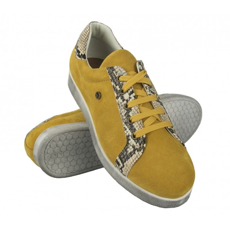 zerimar shoes Sneakers de piel de colores con estampado de python