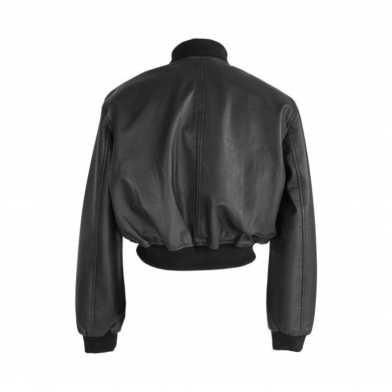 zerimar shoes Bomber corta de piel con cremallera modelo MITES Oferta exclusiva