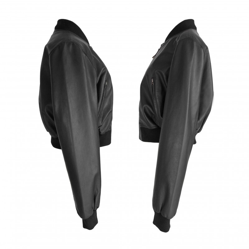 zerimar shoes Bomber corta de piel con cremallera modelo MITES Oferta exclusiva