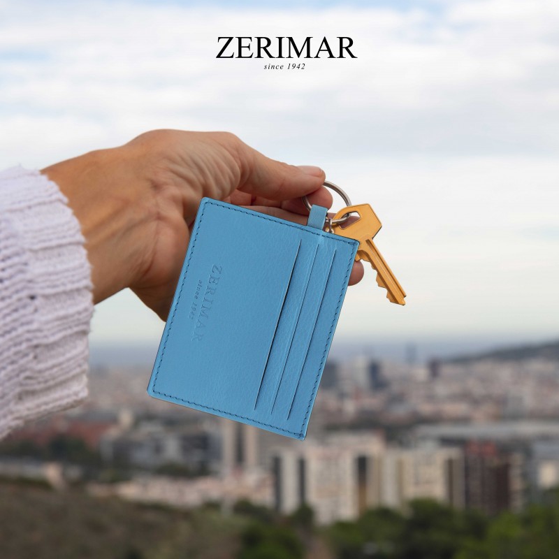 zerimar shoes Tarjetero de piel con llavero 8 5x10 cm BLUNDY Grandes ahorros