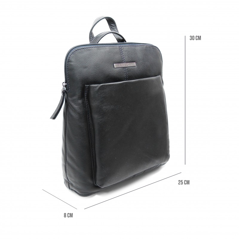 zerimar shoes Mochila de piel cremallera 30x8x25 cm En línea