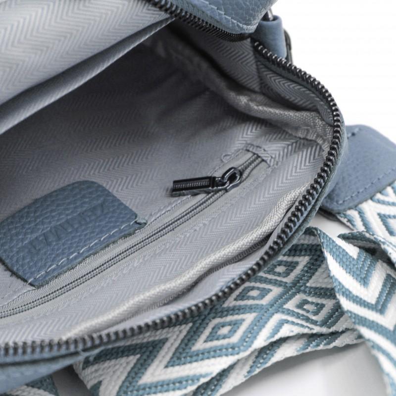 zerimar shoes Bolso bandolera de piel con correa ancha 14'5x20x8 cm Ofertas