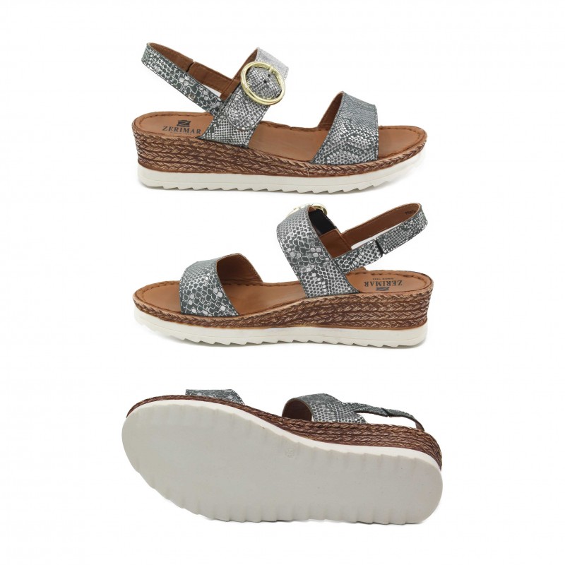 zerimar shoes Sandalias con hebilla de piel modelo SITEA En oferta
