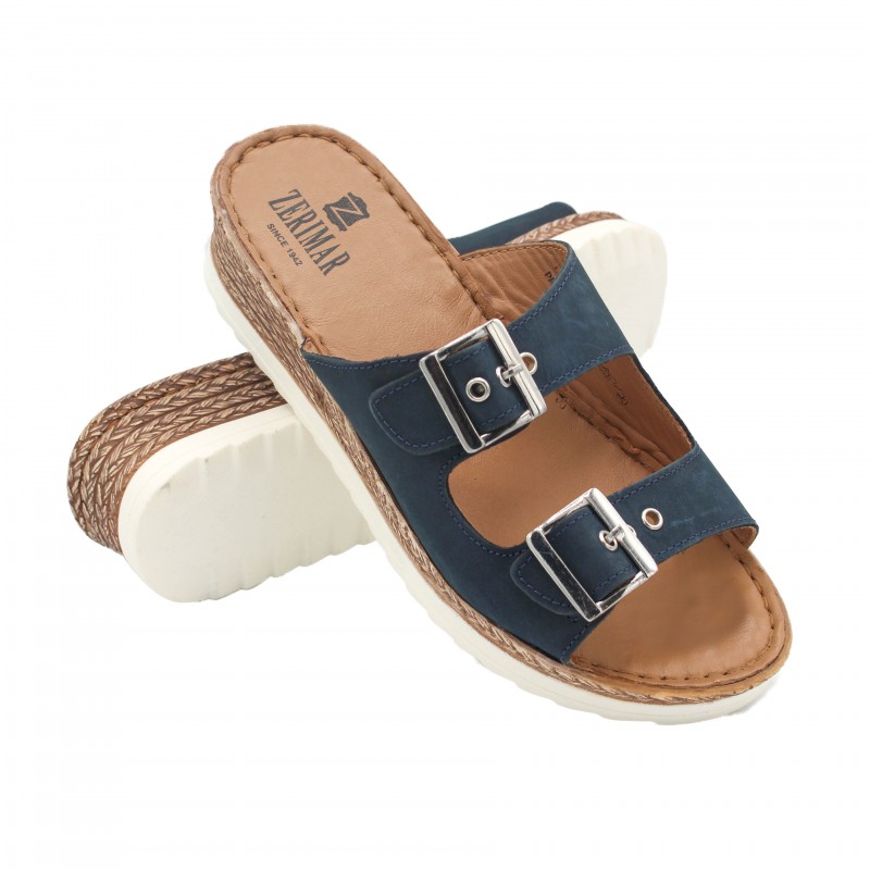 zerimar shoes Sandalias con hebilla de piel modelo NONE