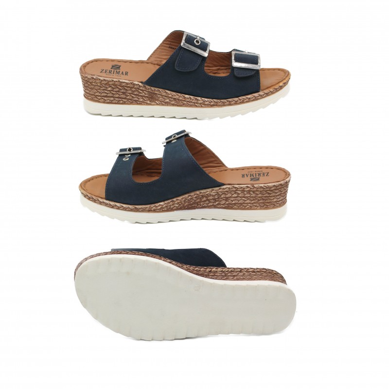 zerimar shoes Sandalias con hebilla de piel modelo NONE Gran oferta