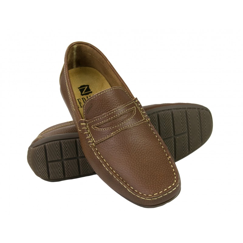 zerimar shoes Mocasines antifaz de piel en varios colores con costura