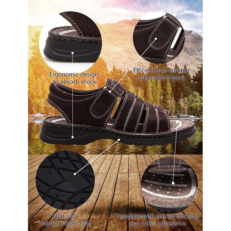 zerimar shoes Sandalias de piel de trekking o senderismo Descuento
