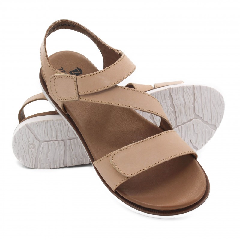 zerimar shoes Sandalias planas de piel modelo FAHAR