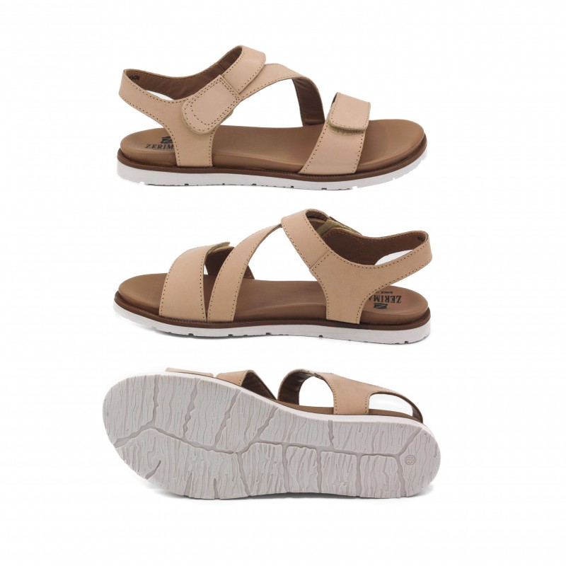 zerimar shoes Sandalias planas de piel modelo FAHAR Rebajas top