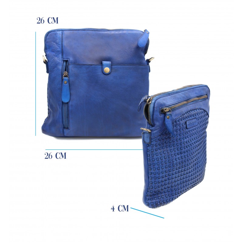zerimar shoes Bolso de piel trenzado 26x26x4 cm Oferta especial