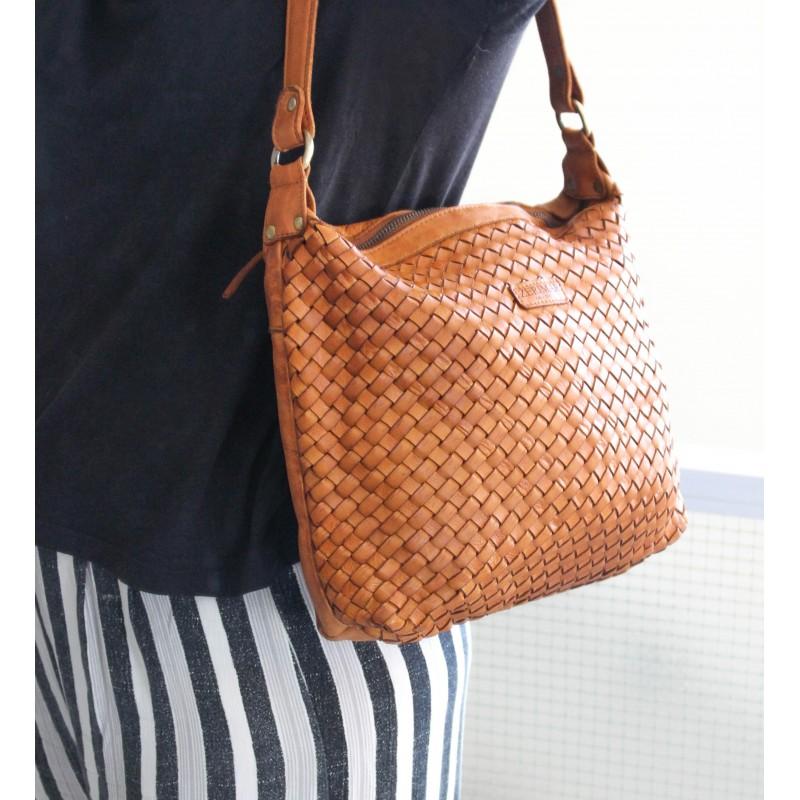 zerimar shoes Bolso de piel trenzado 36x26x6 cm Envío gratis