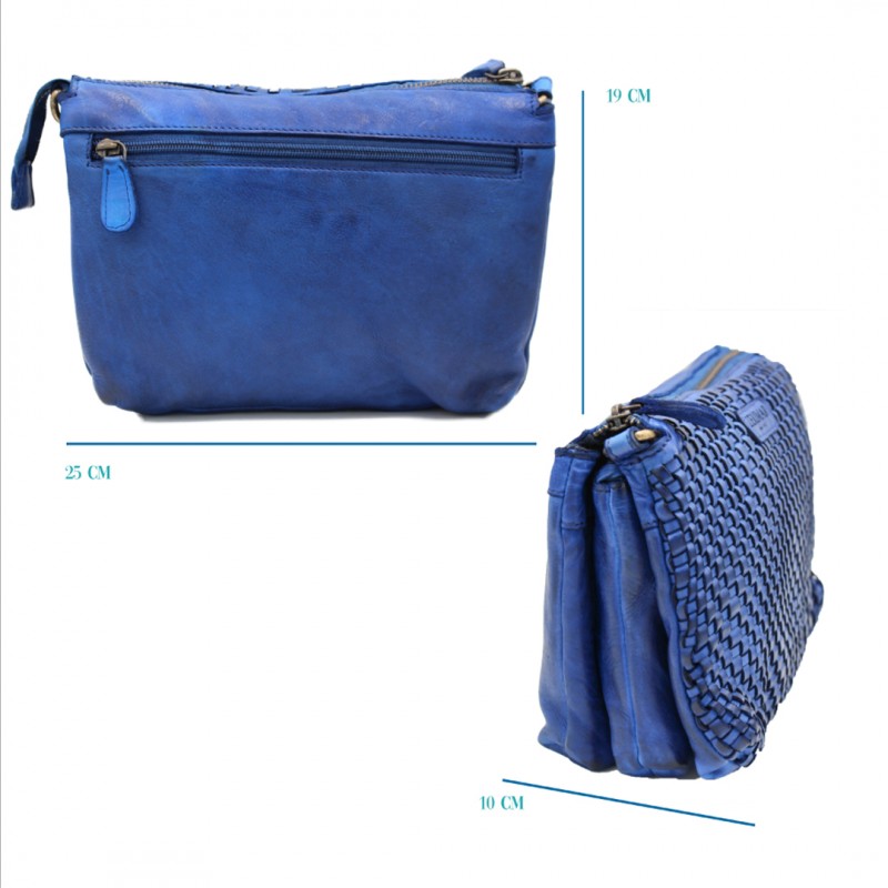 zerimar shoes Bolso de piel trenzado 25x19x10 cm Último día