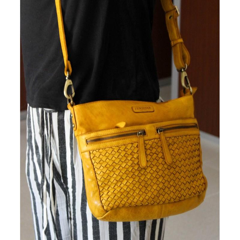 zerimar shoes Bolso de piel trenzado 26x30x10 cm Precio de fábrica