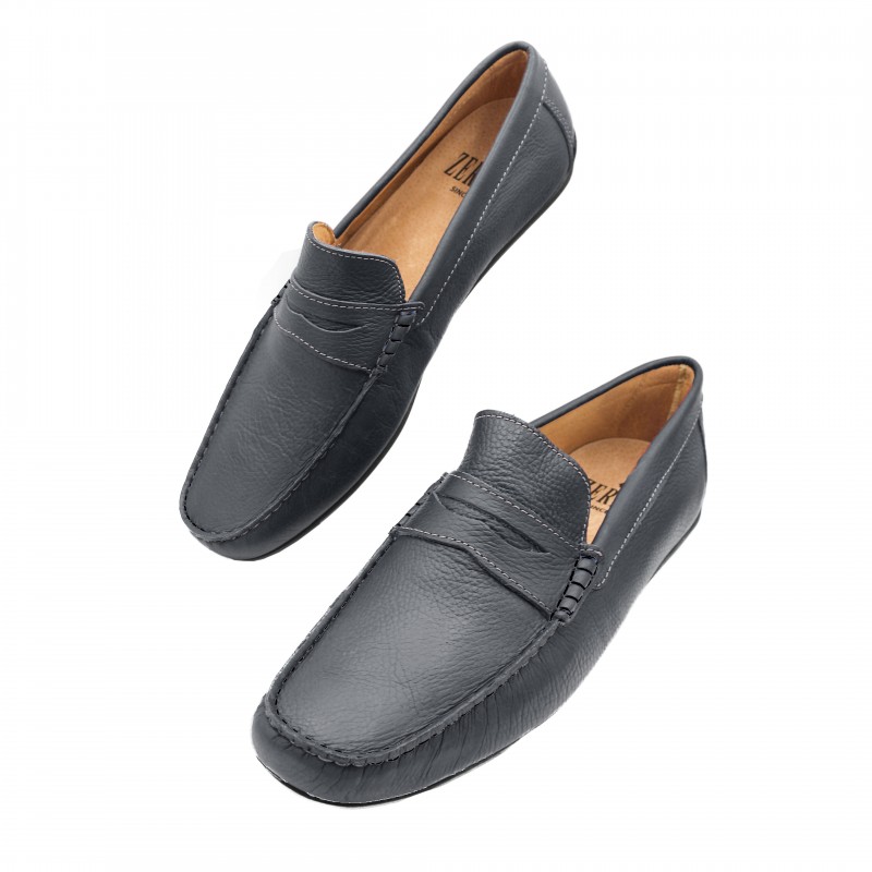 zerimar shoes Mocasines antifaz de piel para hombre - tallas grandes Tienda de fábrica
