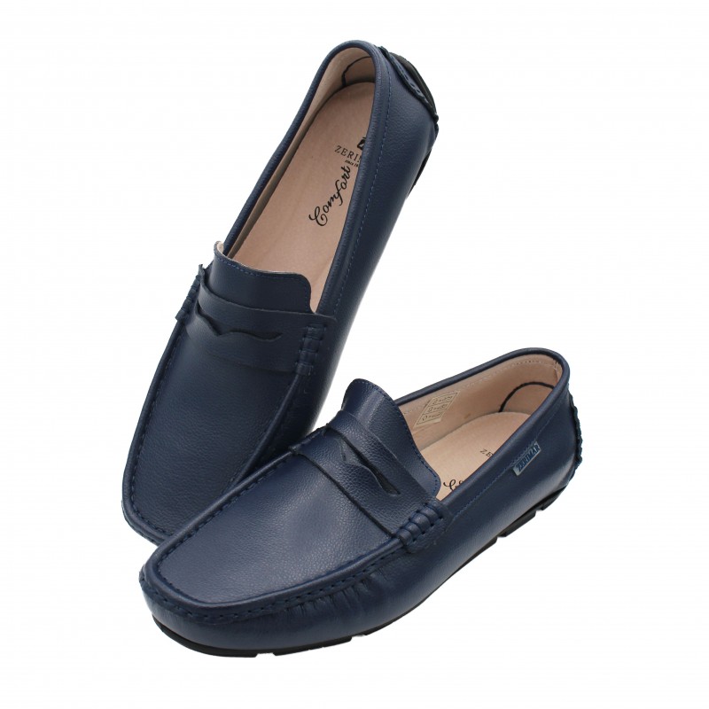 zerimar shoes Mocasines de ante natural con antifaz modelo BINNY Ahorra y exporta