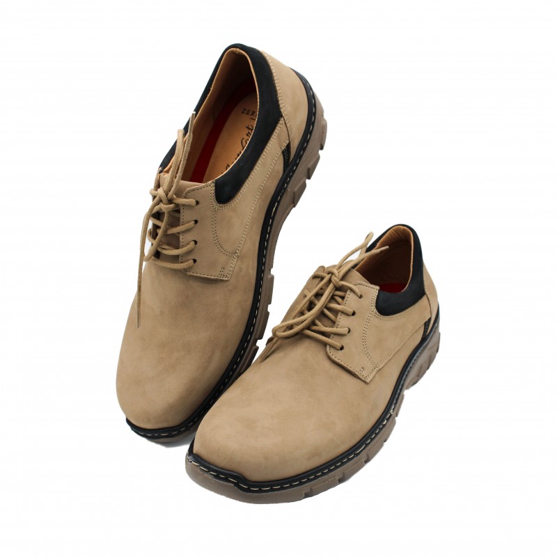 zerimar shoes Zapatos de piel 2 colores con cordones modelo BIONIO Ofertas especiales
